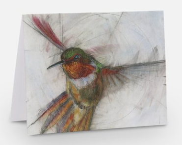 Note Cards - Ruby Throated Hummingbird